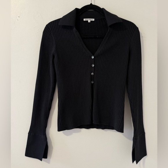 Valentina Ribbed Open Cardigan by Reformation - Picture 6 of 9